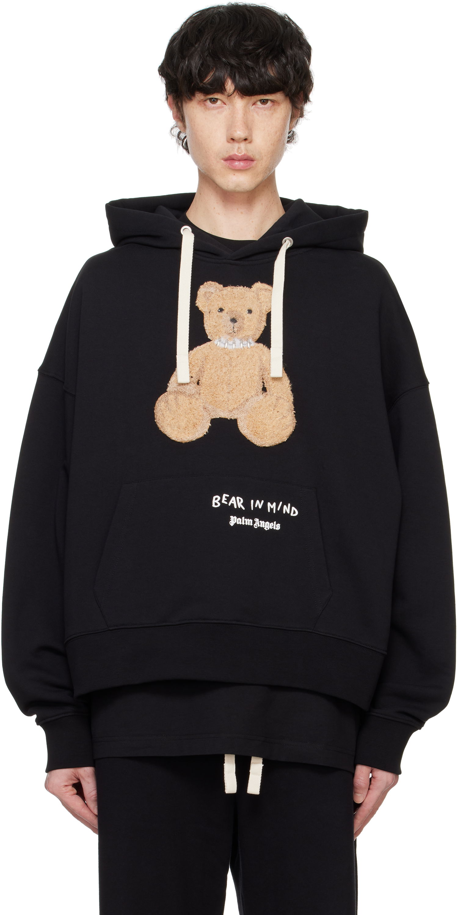 Суитчър Palm Angels Bear In Mind Черно | PMBB167F24FLE0011060, 0