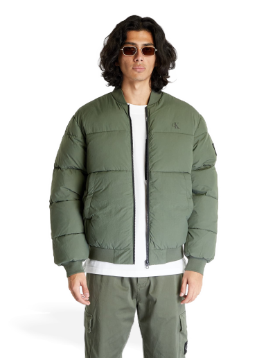 Яке бомбър CALVIN KLEIN Jeans Commercial Bomber Jacket Green Зелено | J30J324072 LLP