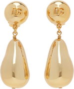 Dolce & Gabbana Teardrop DG Logo Clip-on Earrings