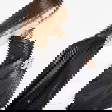 Яке CALVIN KLEIN Leather Moto Jacket Черно | LV047E501G UB1, 3