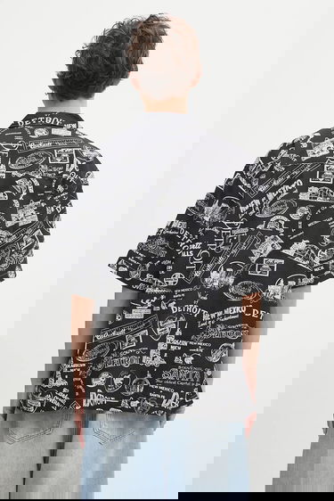 Риза Carhartt WIP Short Sleeve State Souvenir Relaxed Shirt Черно | I034550.2ULXX, 2