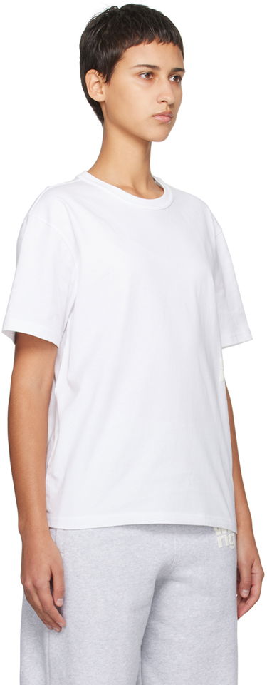 Тениска Alexander Wang Puff Logo T-Shirt Бяло | 4CC3221357, 1