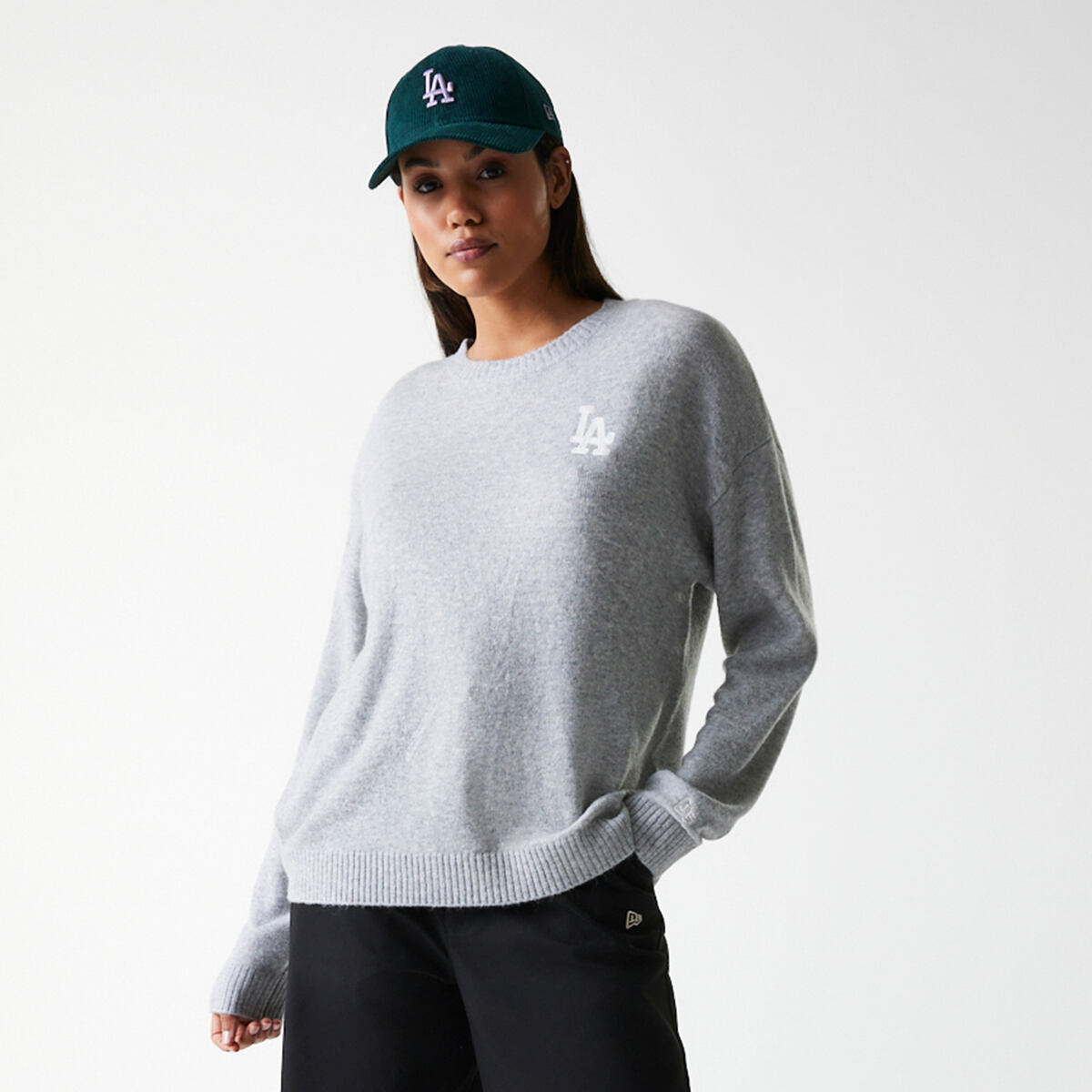 Пуловер New Era New Era MLB LA Dodgers Knit Sweater Сиво | 60684495, 0