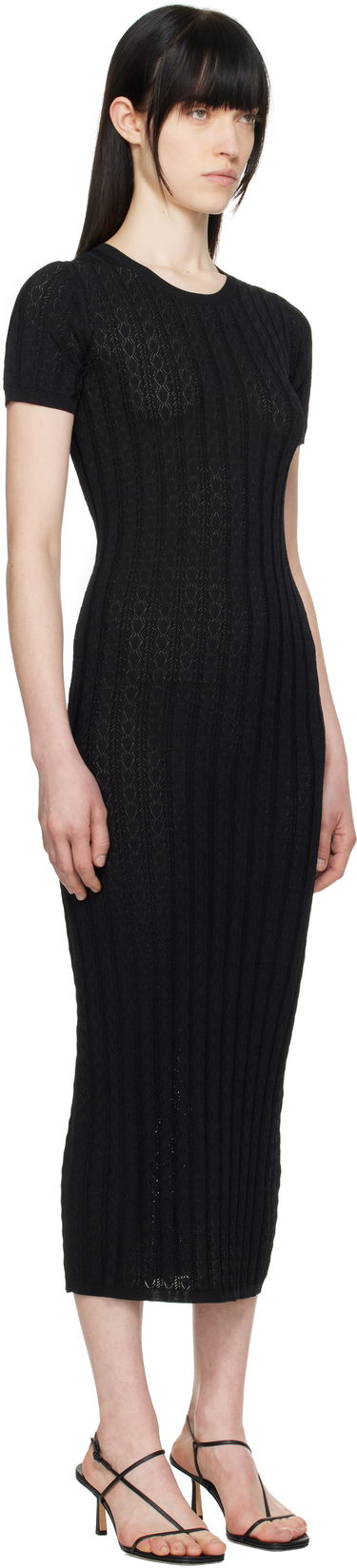 Pокля Loulou de Saison Loulou de Saison Aruba Midi Dress Черно | ARUBA, 1