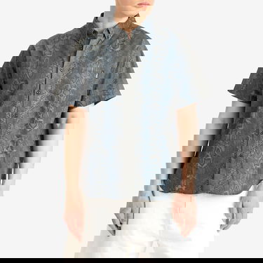 Риза thisisneverthat Python Short Sleeve Shirt Синьо | TN251WSHTS04-DNVY, 2