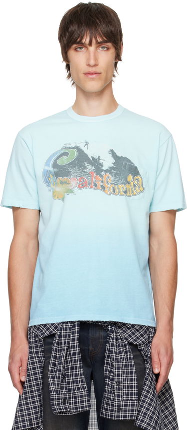Тениска ERL ERL California Wave Graphic T-Shirt Синьо | ERL09T002, 0