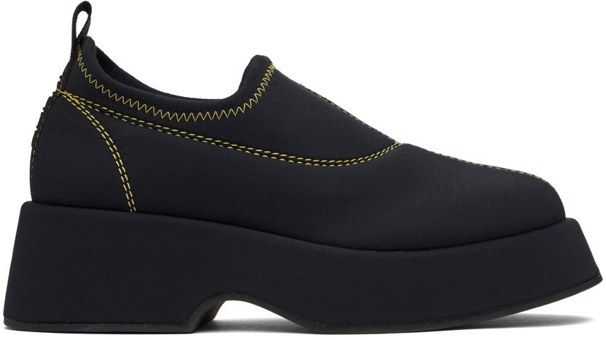 Кецове и обувки GANNI GANNI Retro Flatform Loafers Черно | S1948, 0