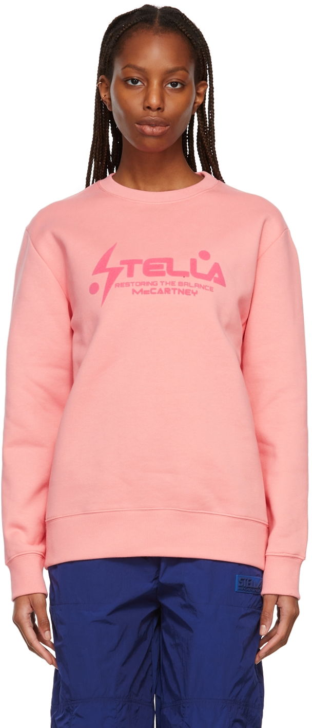 Суитчър Stella McCartney Logo Sweatshirt Розово | 601847SNP10