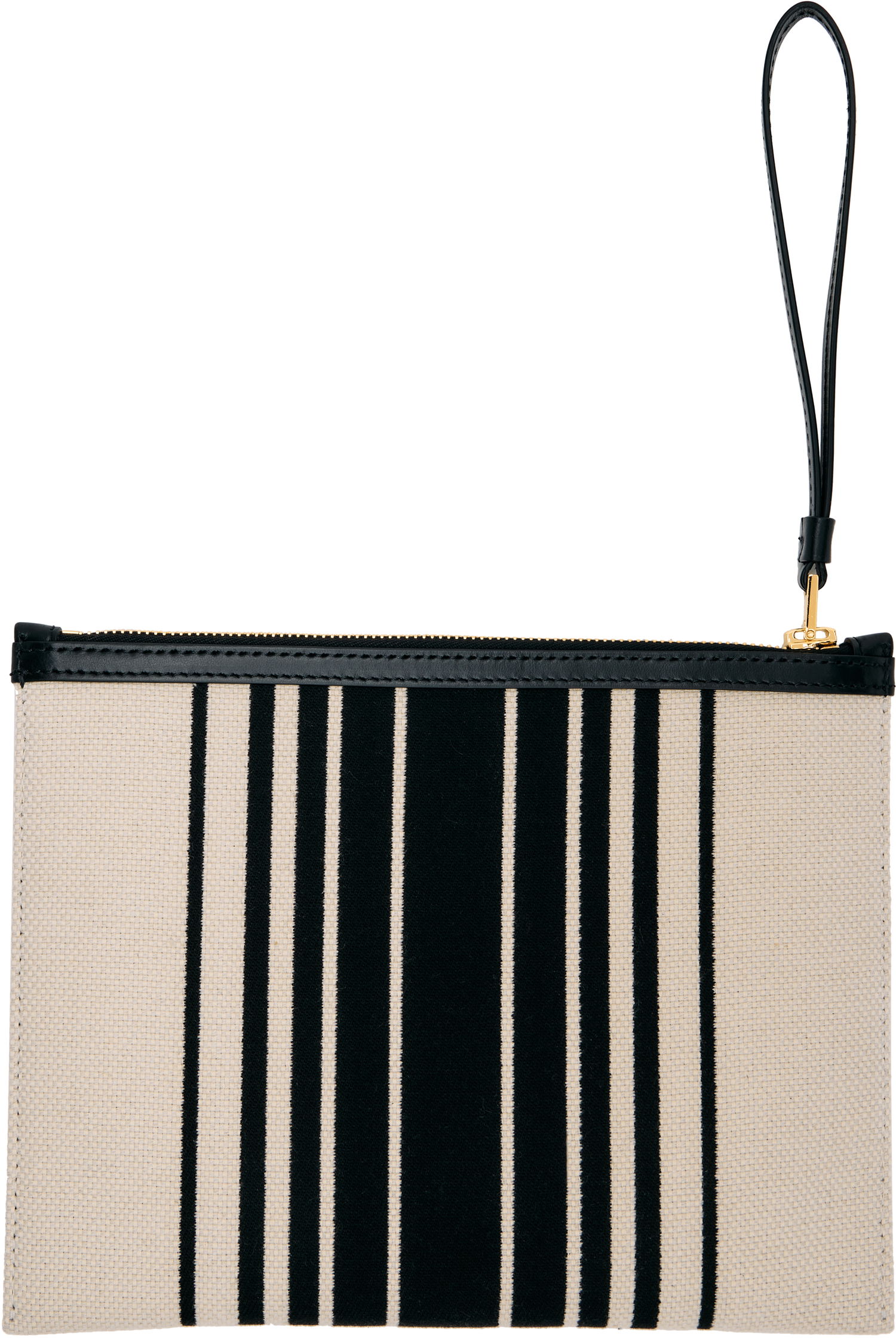 Портфейл Tom Ford TOM FORD Striped Canvas Wristlet Pouch Бежово | S0522-TCN056G, 1