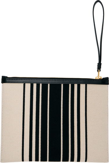 Портфейл Tom Ford TOM FORD Striped Canvas Wristlet Pouch Бежово | S0522-TCN056G, 1