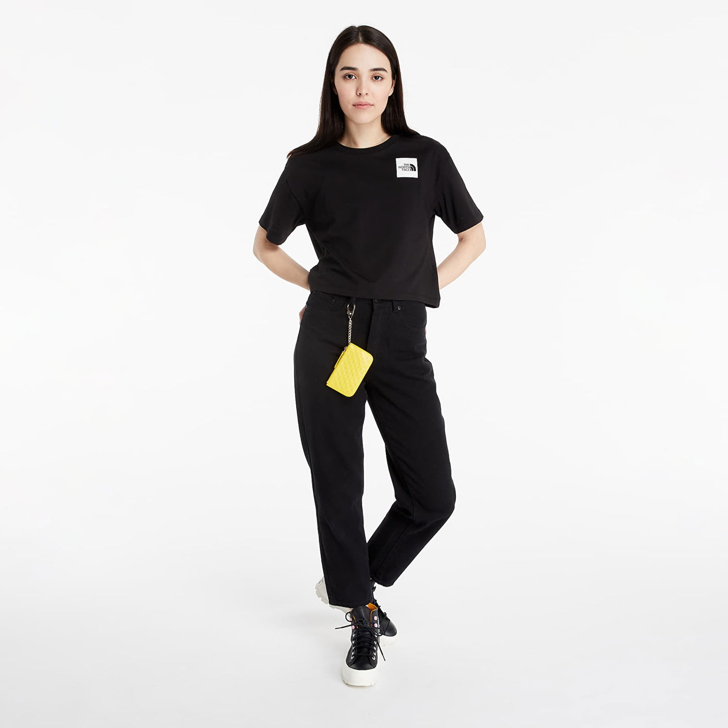 Тениска The North Face Cropped Fine Tee Черно | NF0A4SY9JK31, 1