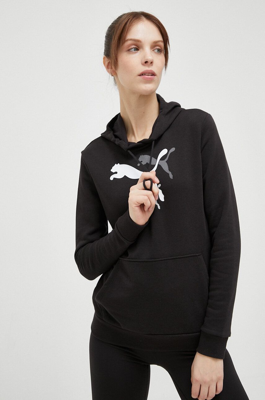 Суитчър Puma Logo Hoodie Черно | 673680, 0