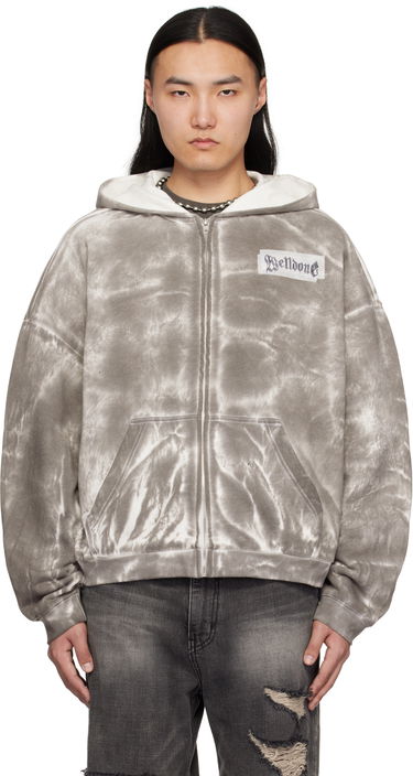 Суитчър We11done We11done Muddy Zip-Up Hoodie Сиво | WD-TJ0-25-819-U-BK, 0