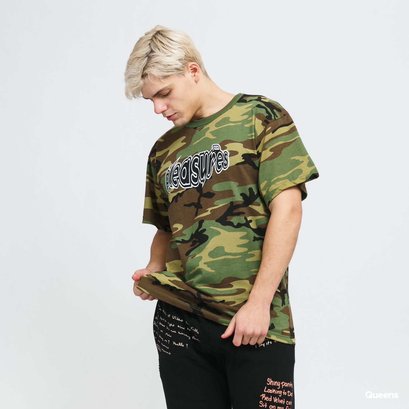 Тениска Pleasures Strain Logo Tee Зелено | P21W054, 0