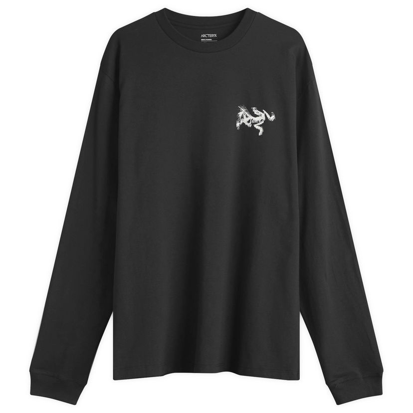 Тениска Arcteryx Kragg SL Cotton Bird Tile Long Sleeve T-Shirt, Size Medium Черно | X000009537-021941