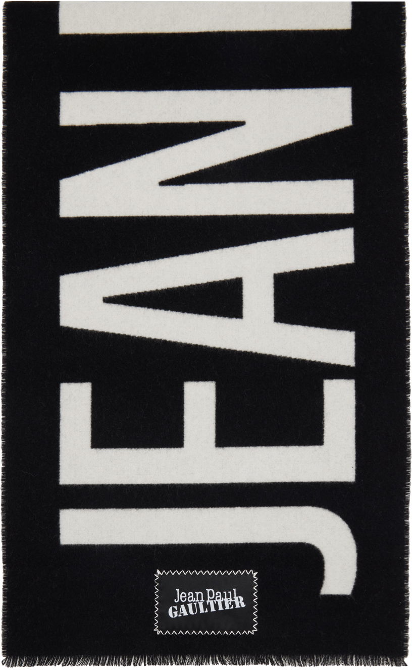 Шал Jean Paul Gaultier Gaultier 'The Jean Paul Gaultier' Logo Scarf Черно | 24/30-U-EC035P-C549-0001, 0