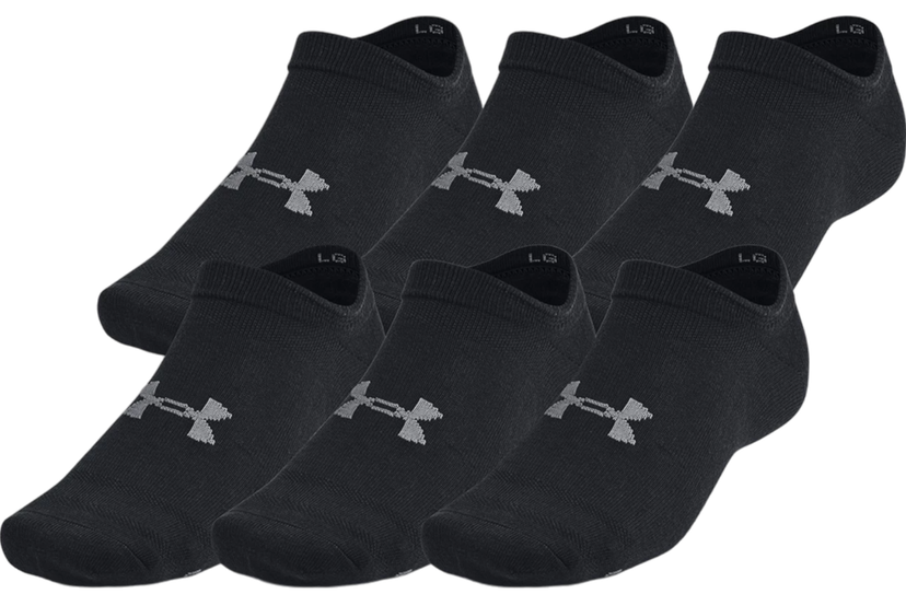Чорапи Under Armour Essential 6-Pack No-Show Socks Черно | 1382611-001