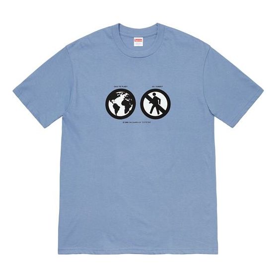 Тениска Supreme Save The Planet Graphic Tee Синьо | SUP-FW19-237