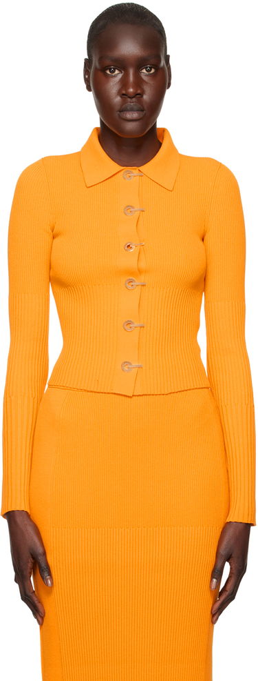 Пуловер Dion Lee Gradient Rib Long Sleeve Cardigan Оранжево
 | A7663R23, 0
