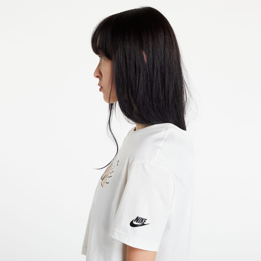 Тениска Nike Sportwear W Cropped T-Shirt Бяло | DQ3309-133, 1