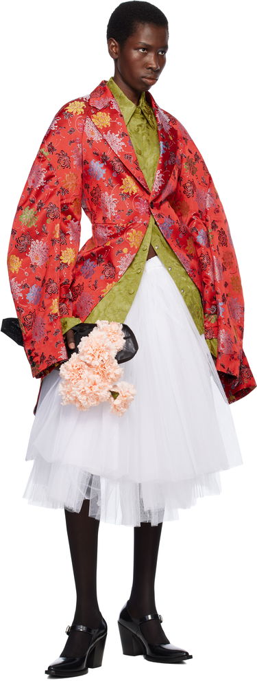 Пола Comme des Garçons Comme des Garçons Tulle Midi Skirt Бяло | GO-S015-051, 3