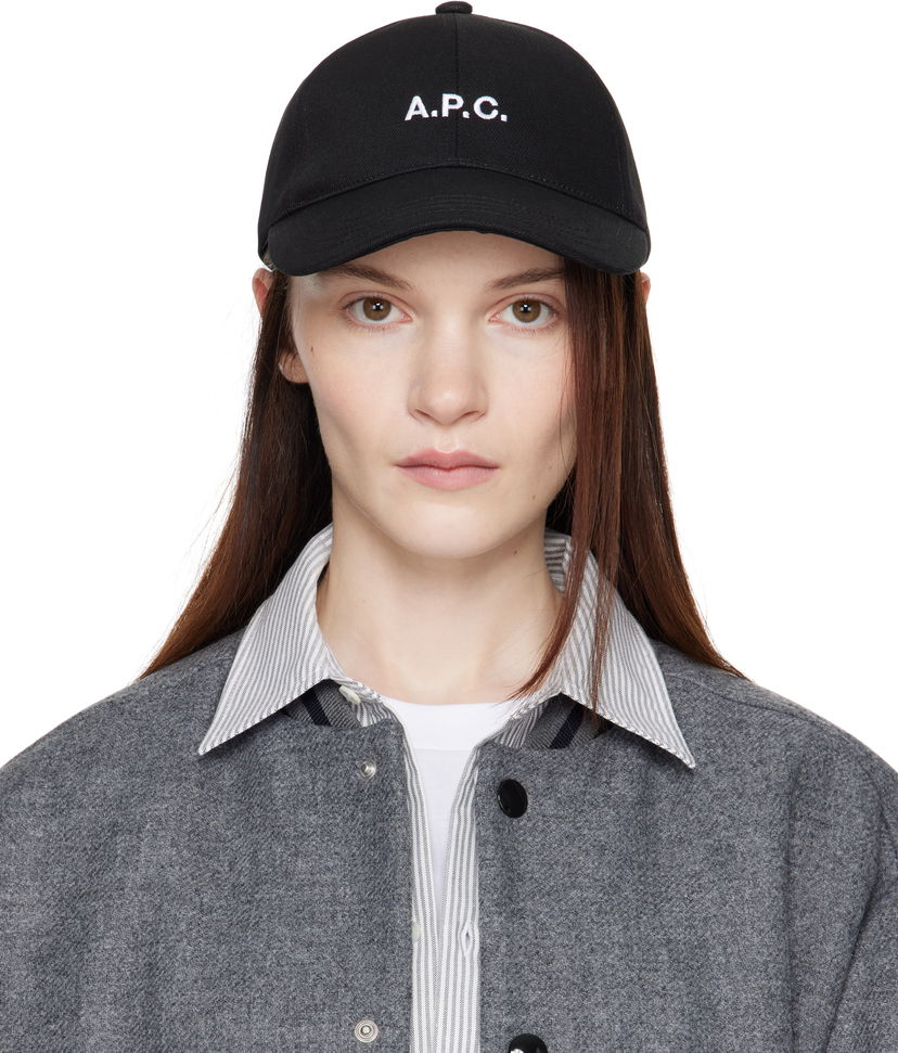 Шапка с козирка A.P.C. Designer Baseball Cap Черно | COHFK-M24069