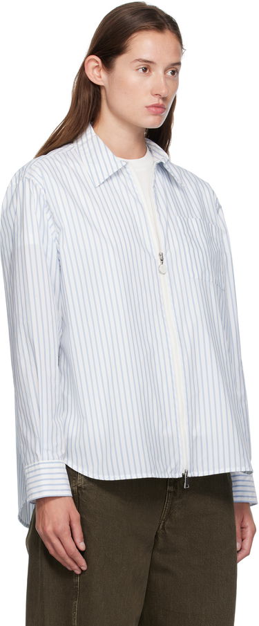 Риза Moncler Moncler Striped Zip Shirt Бяло | K20932F00016598S1, 1