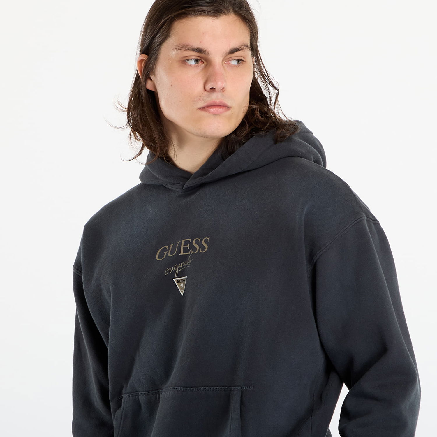 Суитчър GUESS Baker Loguess Originals Hoodie Черно | M5BQ42K4110-JTMU, 1