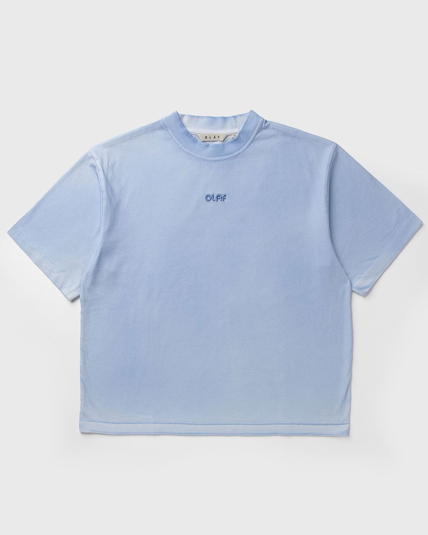 Тениска ØLÅF Boxy T-Shirt Синьо | W210102-SURF-BLUE, 0
