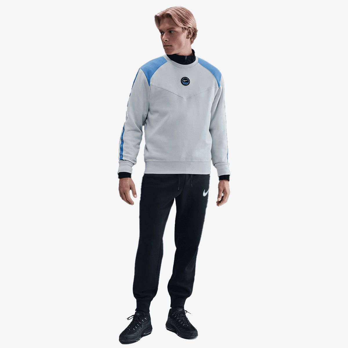 Суитчър Nike NSW Fleece Crewneck Sweatshirt Сиво | IH4286-025, 1