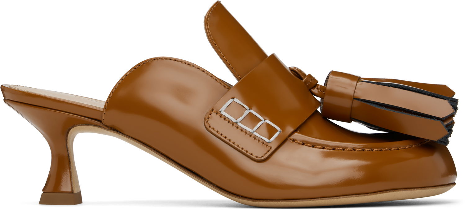 Кецове и обувки JW Anderson Leather Mules With Tassel Кафяво | ANW43003A 20005, 0