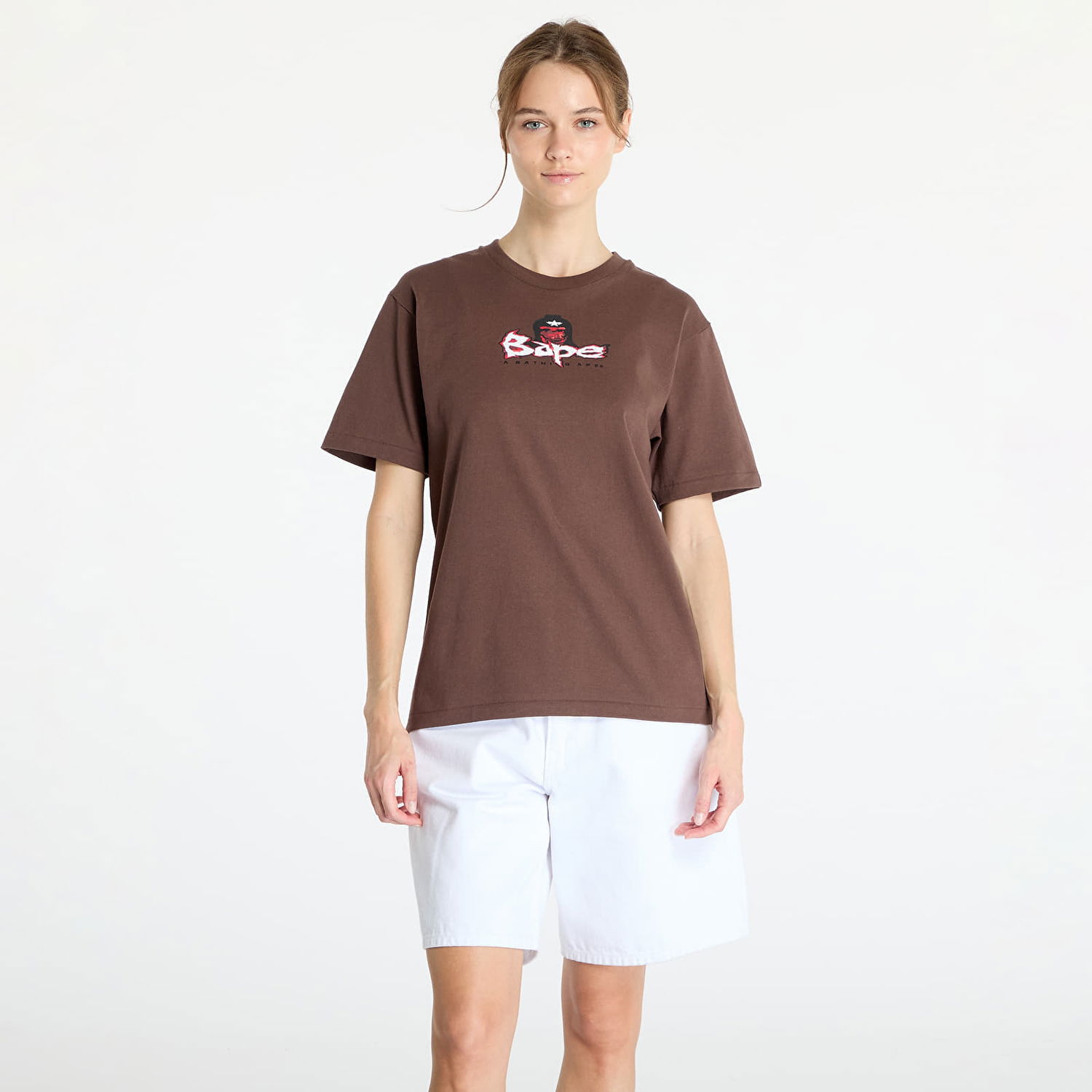 Тениска BAPE A BATHING APE Color Camo Mad Ape Tee Brown Кафяво | 001TEK301353M BRW, 1