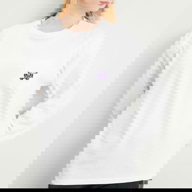 Тениска Needles Long Sleeve Pocket T-Shirt Бяло | RW348-A, 5