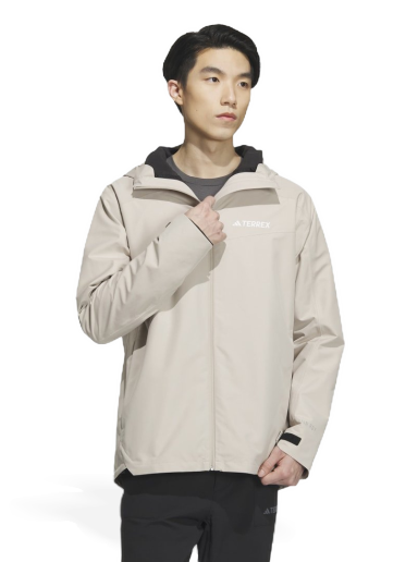 Яке adidas Performance TERREX Bunda Three-In-One RAIN.RDY Soft Shell Бежово | IL8973
