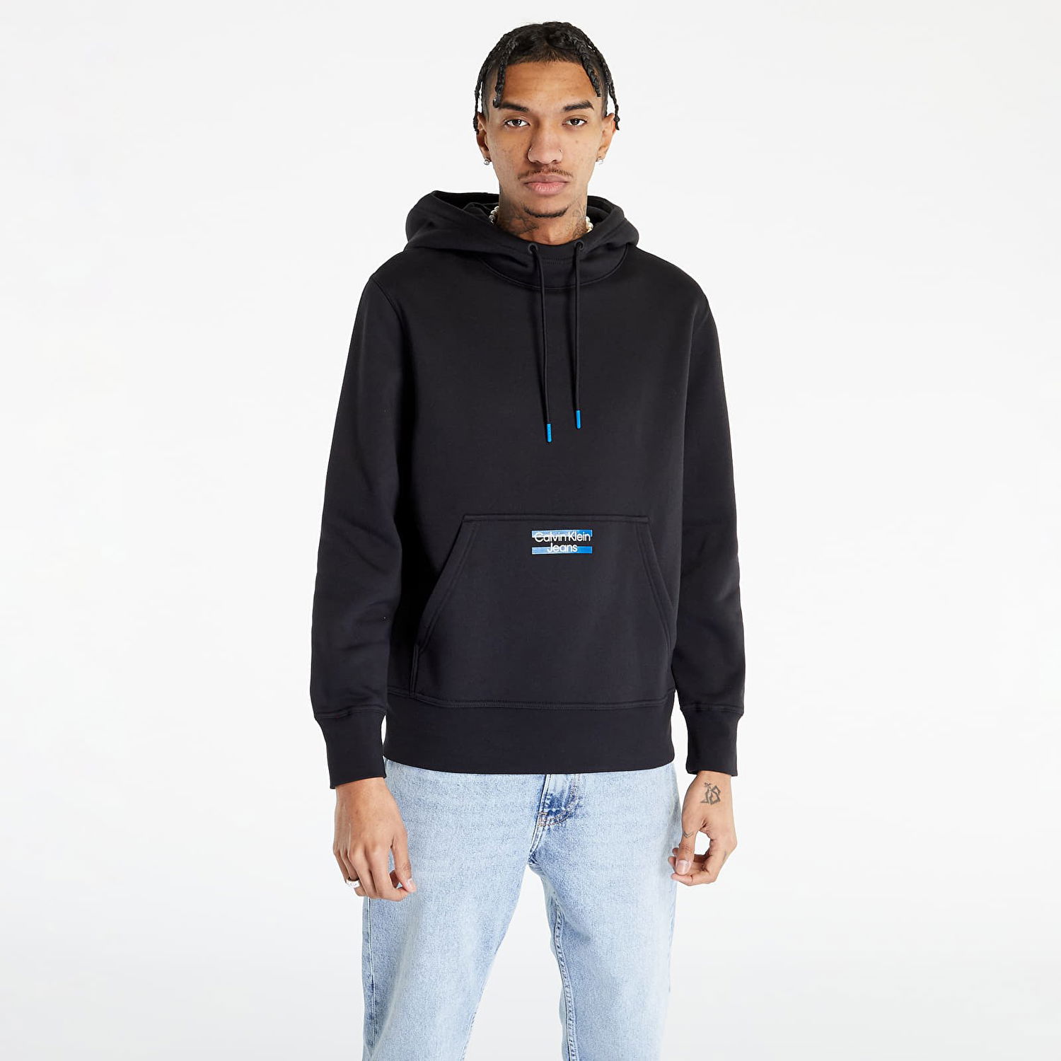 Суитчър CALVIN KLEIN Transparent Stripe Hoodie Черно | J30J322891 BEH, 0