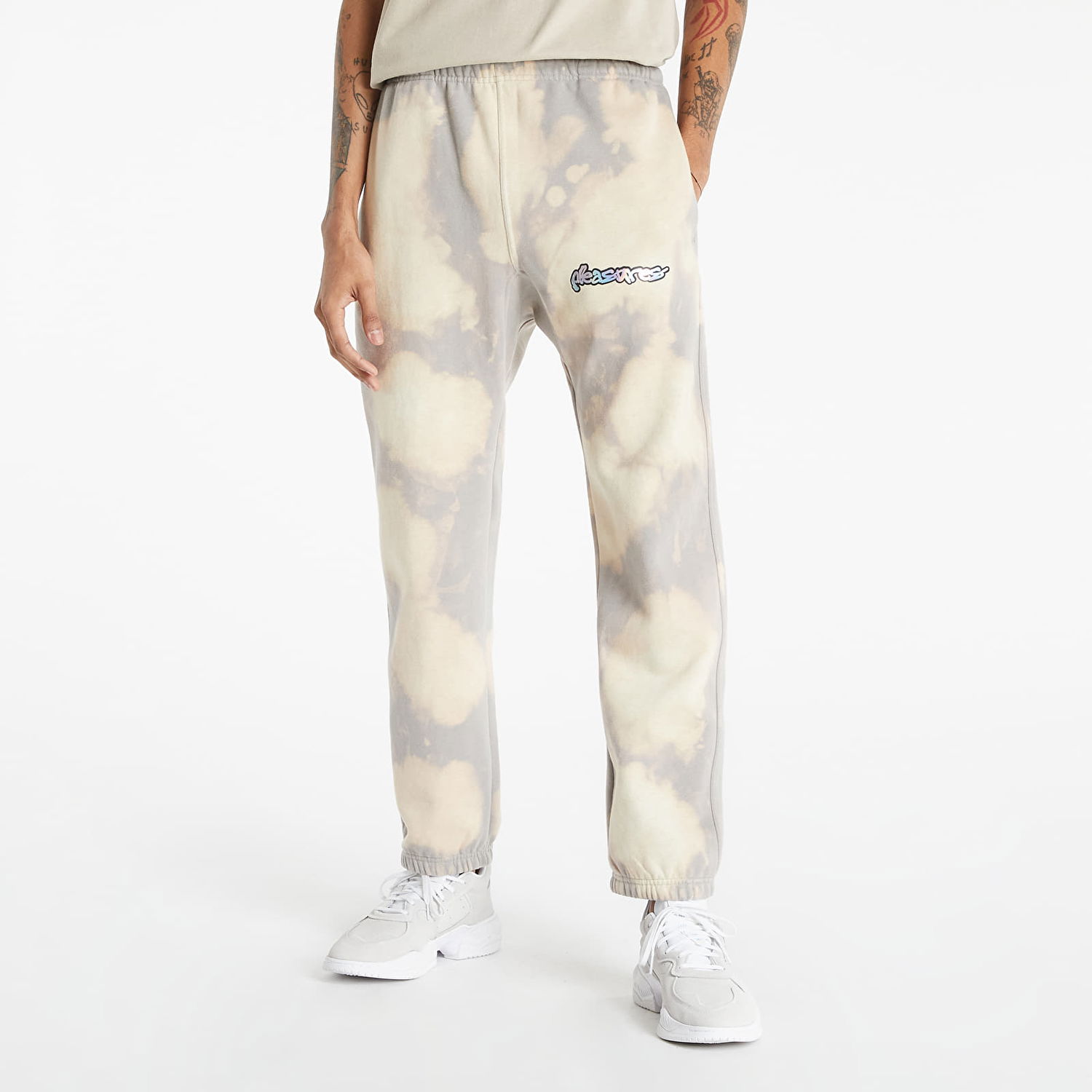 Спортни панталони Pleasures Decay Sweat Pant Бяло | P22SP030 bleach, 0