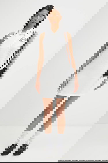 Pокля Sporty & Rich Sporty & Rich Eden Crest Pique Sleeveless Polo Dress Бяло | DR00760666WH50, 4