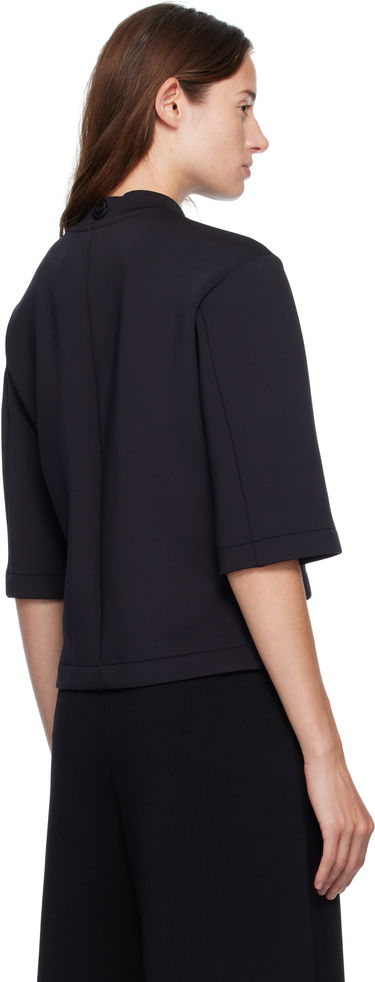 Тениска Moncler Genius x Edward Enninful Neoprene Cropped Mock Neck Tee Черно | K24038C0000289A8K, 2