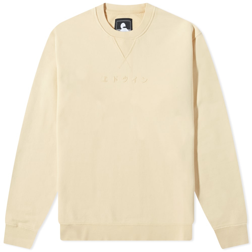 Суитчър EDWIN Katakana Natural Crew Sweat Бежово | I030364-0XENG, 0