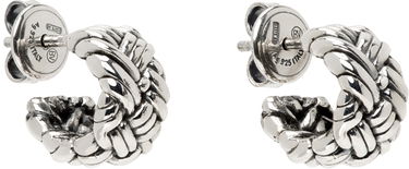 Обеци Bottega Veneta Intreccio Small Earrings Металик | 795574 V5070 8117, 1