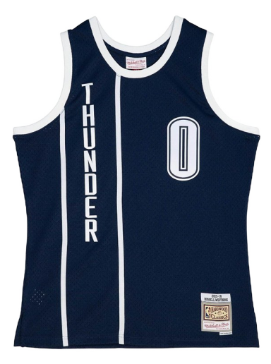 Фланелка Mitchell & Ness NBA Oklahoma City Thunder Russel Westbrook Alternate Jersey Тъмно синьо | SMJY4176-OCT15RWSASBL