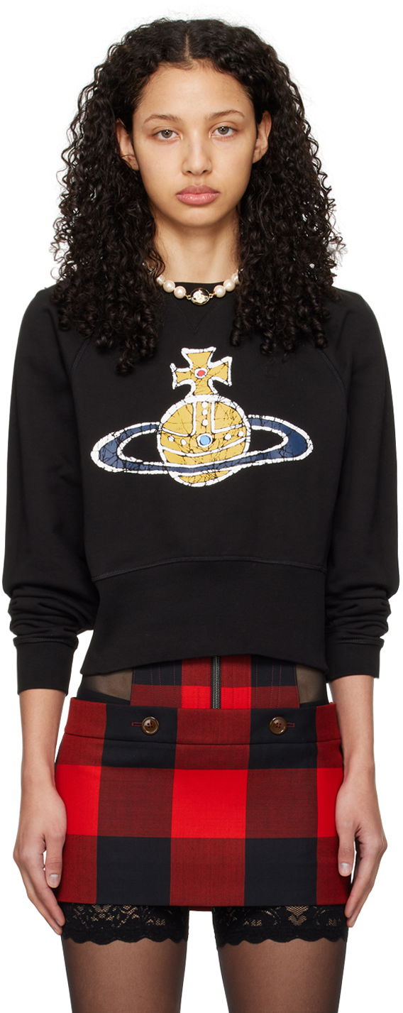 Суитчър Vivienne Westwood Time Machine Sweatshirt Черно | 1I01000B-J0006-