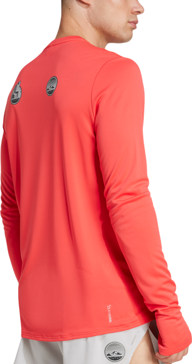 Тениска adidas Originals Adizero Ekiden Long Sleeve Tee Оранжево
 | jm7897, 1