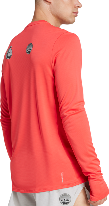 Тениска adidas Originals Adizero Ekiden Long Sleeve Tee Оранжево
 | jm7897, 1