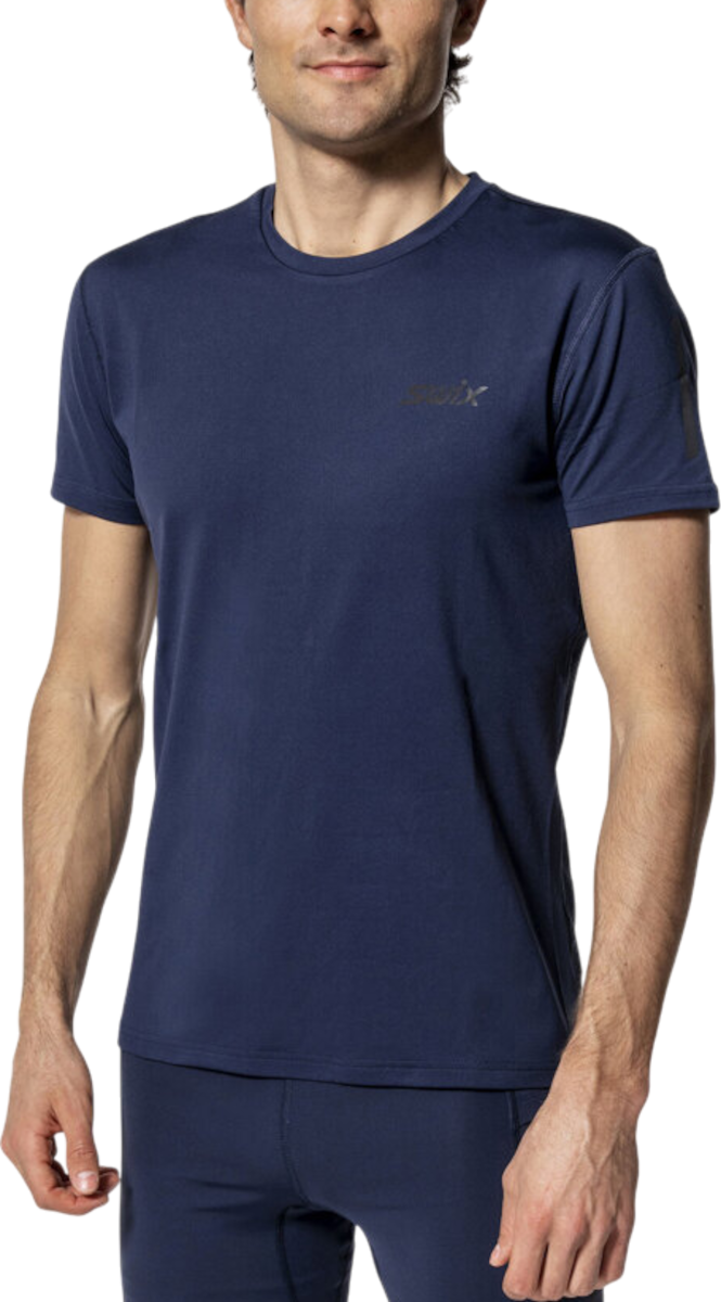 Тениска SWIX Swix Pace NTS Short Sleeve Baselayer Top Тъмно синьо | 10040-23-75100