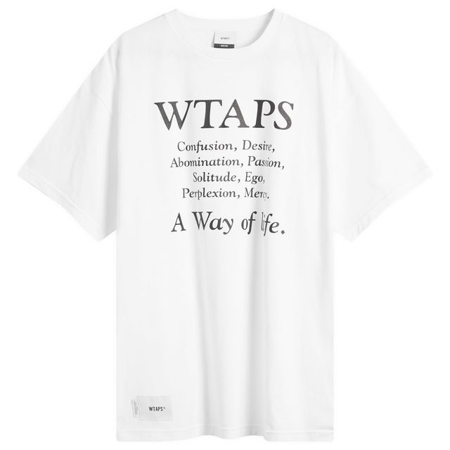 T-Shirt with Philosophical Text Print