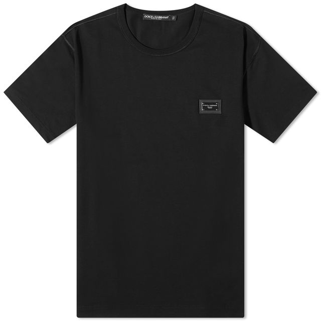 Plate Crew Neck T-Shirt Black