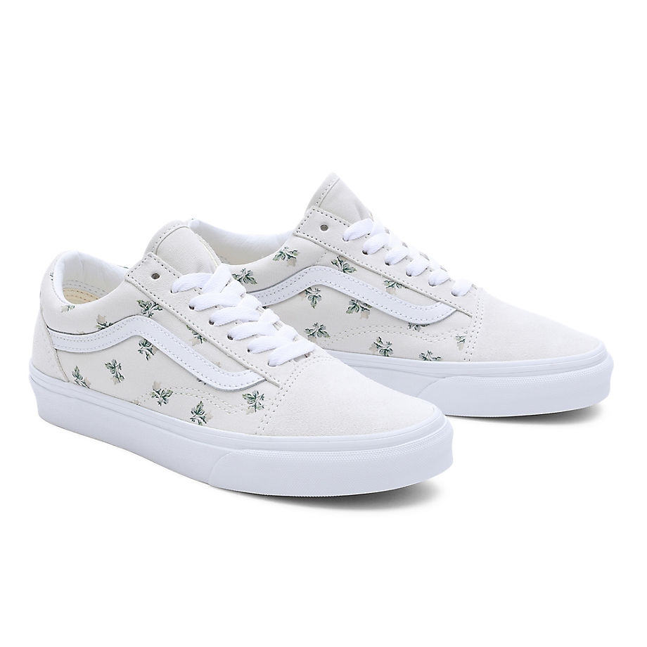 Кецове и обувки Vans Chaussures Floral Бяло | VN0007NTBUH, 0