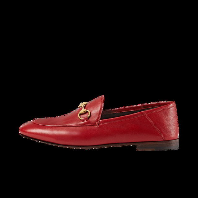 Horsebit Slip On Loafer 'Red' Leather