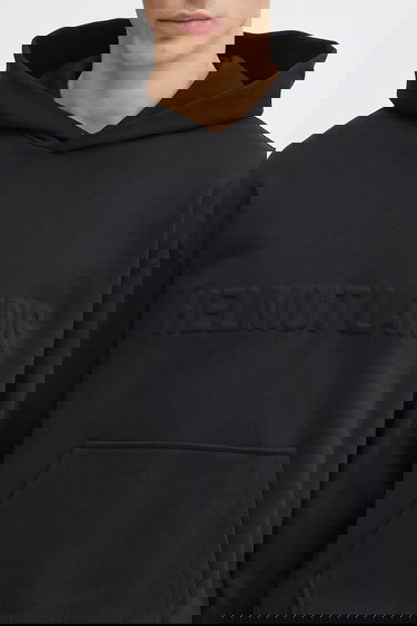Суитчър Helmut Lang Helmut Lang Cotton Hooded Embossed Logo Hoodie Черно | P04HM504, 3
